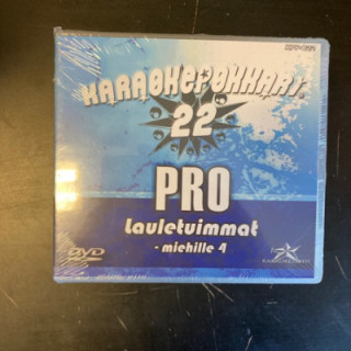 Karaokepokkari Pro 22 - Lauletuimmat miehille 4 DVD (avaamaton) -karaoke-