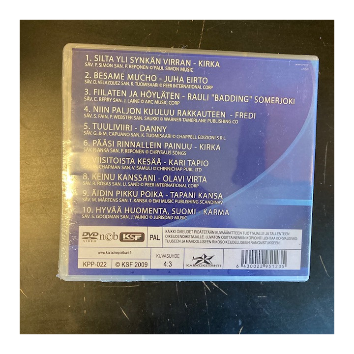Karaokepokkari Pro 22 - Lauletuimmat miehille 4 DVD (avaamaton) -karaoke-