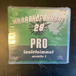 Karaokepokkari Pro 28 - Lauletuimmat miehille 5 DVD (avaamaton) -karaoke-