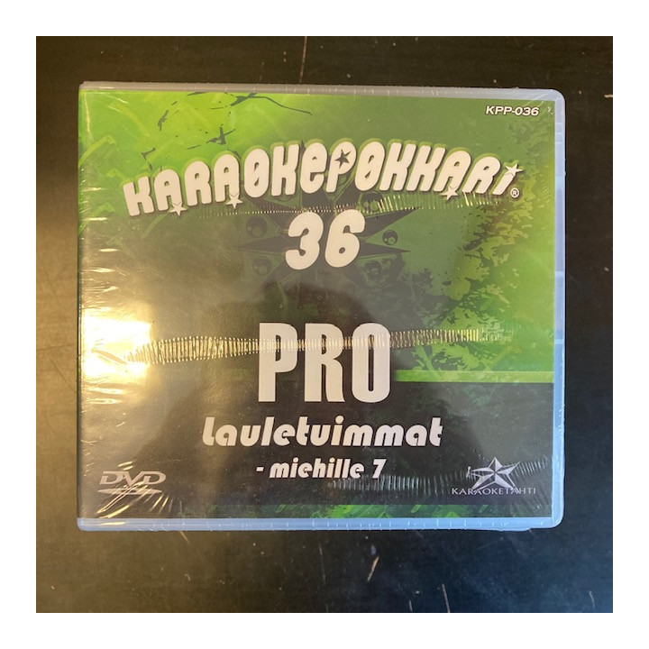 Karaokepokkari Pro 36 - Lauletuimmat miehille 7 DVD (avaamaton) -karaoke-