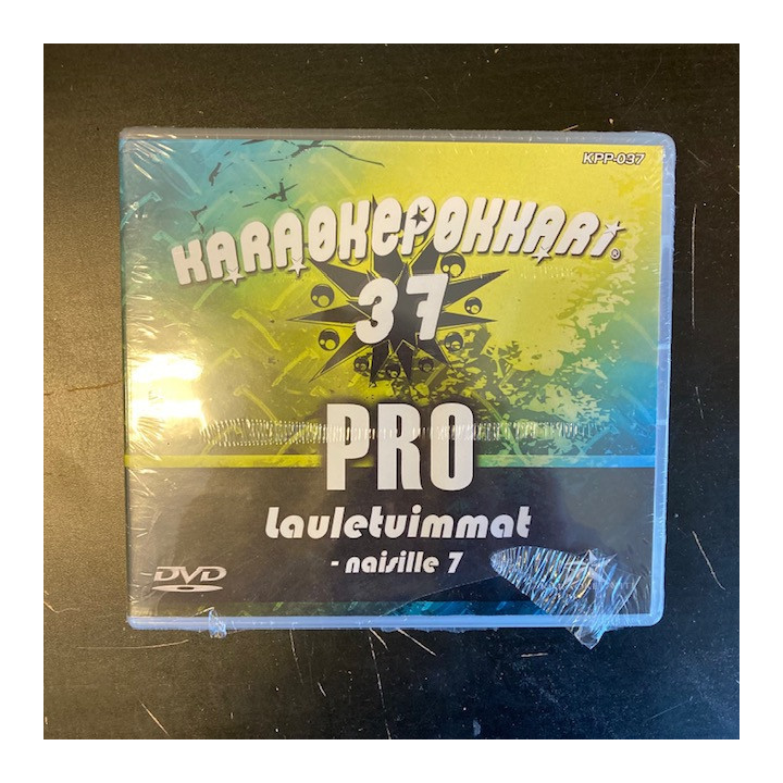 Karaokepokkari Pro 37 - Lauletuimmat naisille 7 DVD (avaamaton) -karaoke-