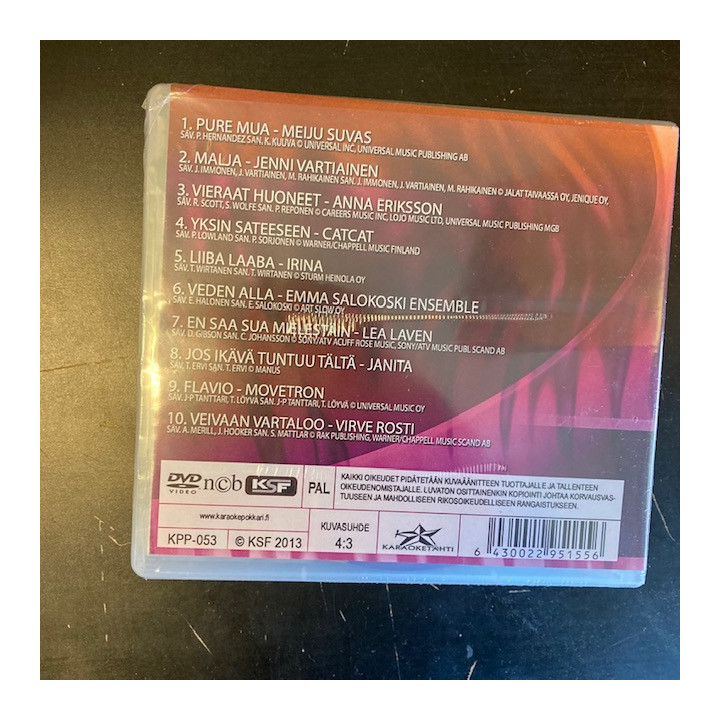 Karaokepokkari Pro 53 - Toivotuimmat naisille 1 DVD (avaamaton) -karaoke-