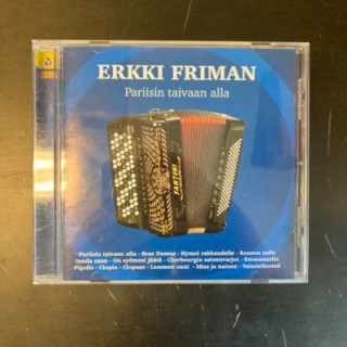 Erkki Friman - Pariisin taivaan alla CD (VG+/VG+) -iskelmä-