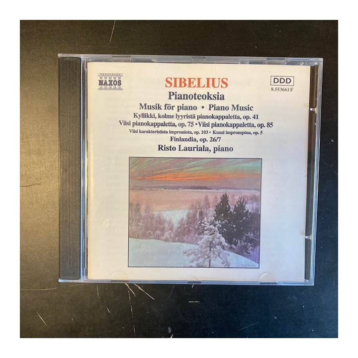 Risto Laurila - Sibelius: Pianoteoksia CD (VG+/M-) -klassinen-