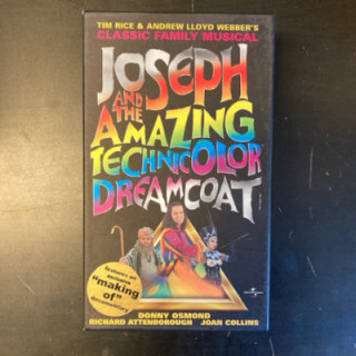 Joseph And The Amazing Technicolor Dreamcoat VHS (VG+/VG+) -musikaali- (ei suomenkielistä tekstitystä)