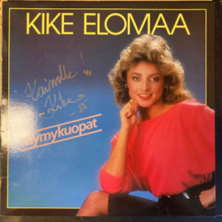 Kike Elomaa - Hymykuopat (nimikirjoituksella) LP (VG+/VG+) -iskelmä-