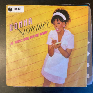 Donna Summer - She Works Hard For The Money 7'' (VG+/VG+) -disco-