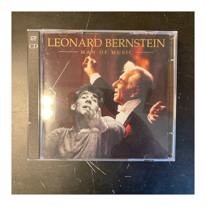Leonard Bernstein - Man Of Music 2CD (M-/VG+) -klassinen-