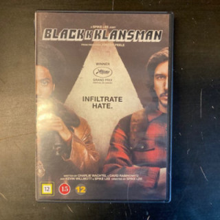 BlacKkKlansman DVD (VG+/M-) -draama-