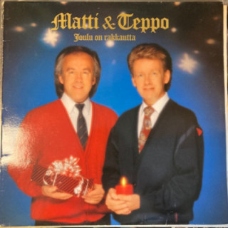 Matti ja Teppo - Joulu on rakkautta LP (VG+-M-/VG+) -joululevy-