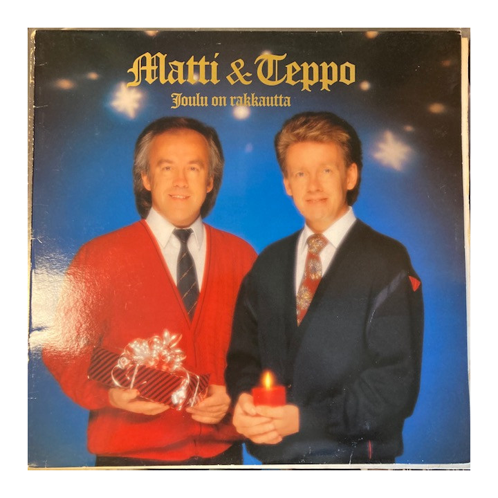 Matti ja Teppo - Joulu on rakkautta LP (VG+-M-/VG+) -joululevy-