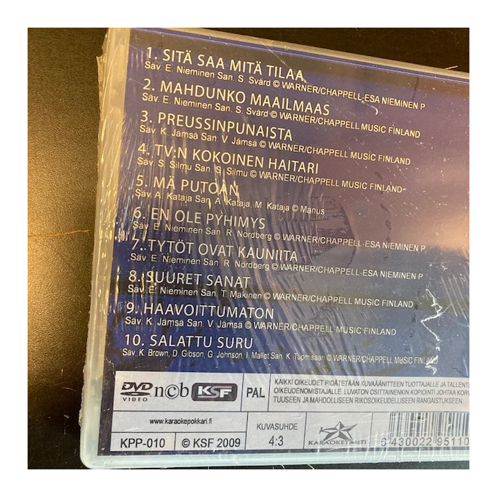 Karaokepokkari Pro 10 - Yölintu parhaita DVD (avaamaton) -karaoke-