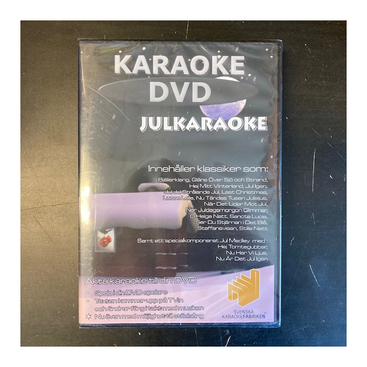 Svenska Karaokefabriken - Julkaraoke DVD (avaamaton) -karaoke-