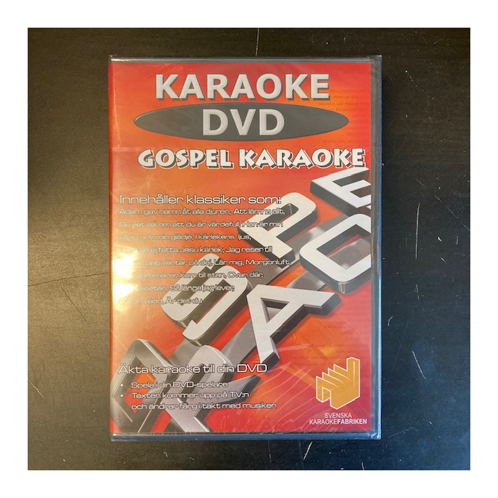 Svenska Karaokefabriken - Gospel Karaoke DVD (avaamaton) -karaoke-