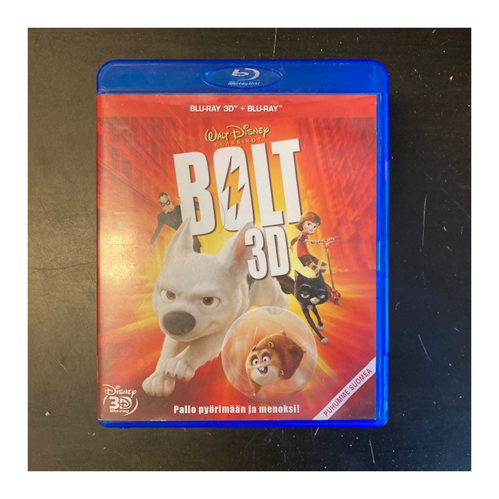 Bolt Blu-ray 3D+Blu-ray (VG+-M-/M-) -animaatio-