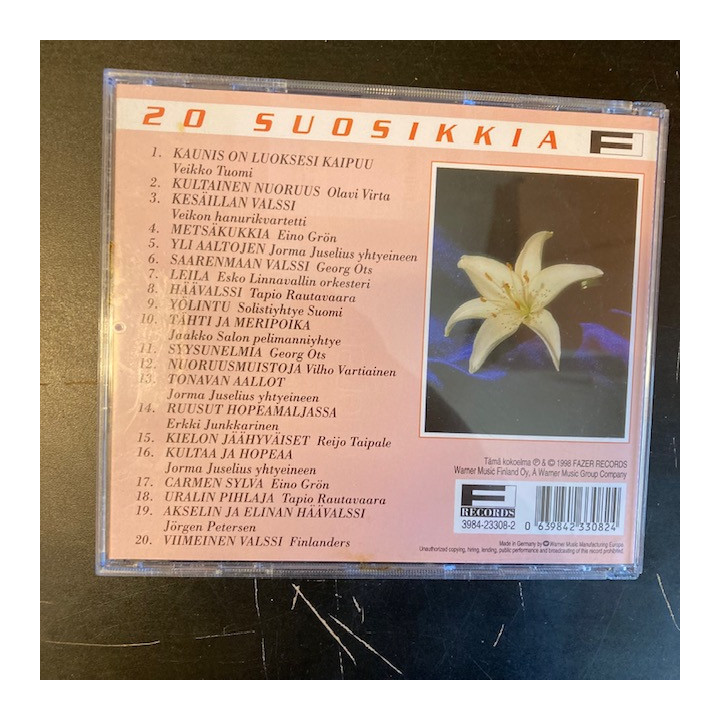 V/A - 20 suosikkia (Kauneimmat valssit) CD (VG/M-)