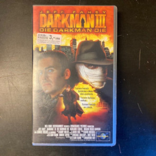 Darkman III - Die Darkman Die VHS (VG+/VG+) -toiminta/kauhu-