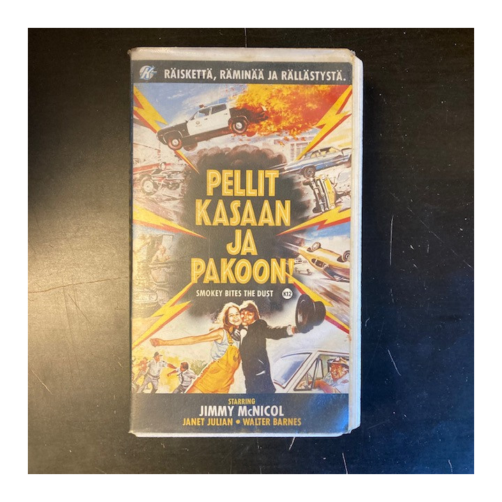 Pellit kasaan ja pakoon! VHS (VG+/VG+) -toiminta/komedia-