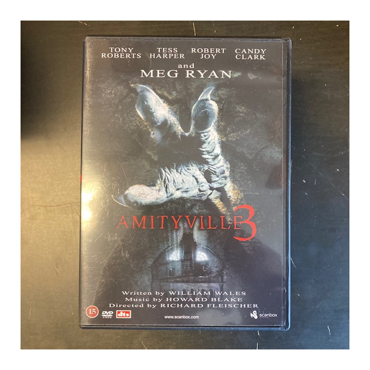 Amityville 3 - Saatanan riivaama DVD (M-/M-) -kauhu-