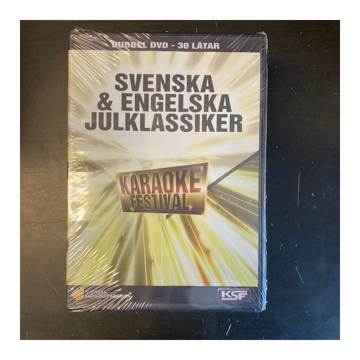Karaoke Festival - Svenska & engelska julklassiker 2DVD (avaamaton) -karaoke-