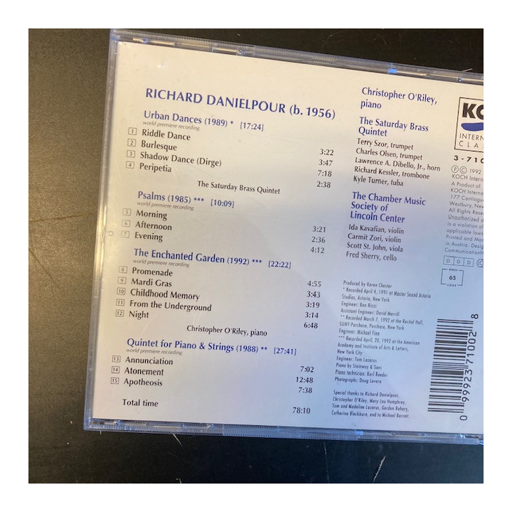 Danielpour - Urban Dances CD (VG/M-) -klassinen-