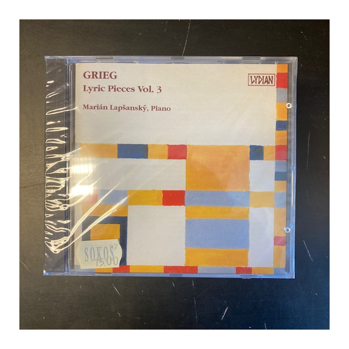 Marian Lapsansky - Grieg: Lyric Pieces Vol.3 CD (avaamaton) -klassinen-