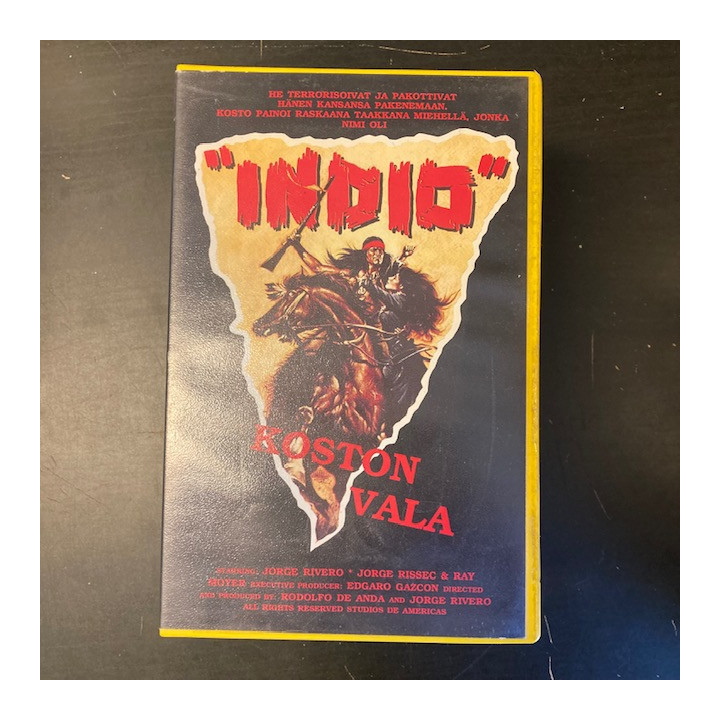 Indio - koston vala VHS (VG+/M-) -western/draama-