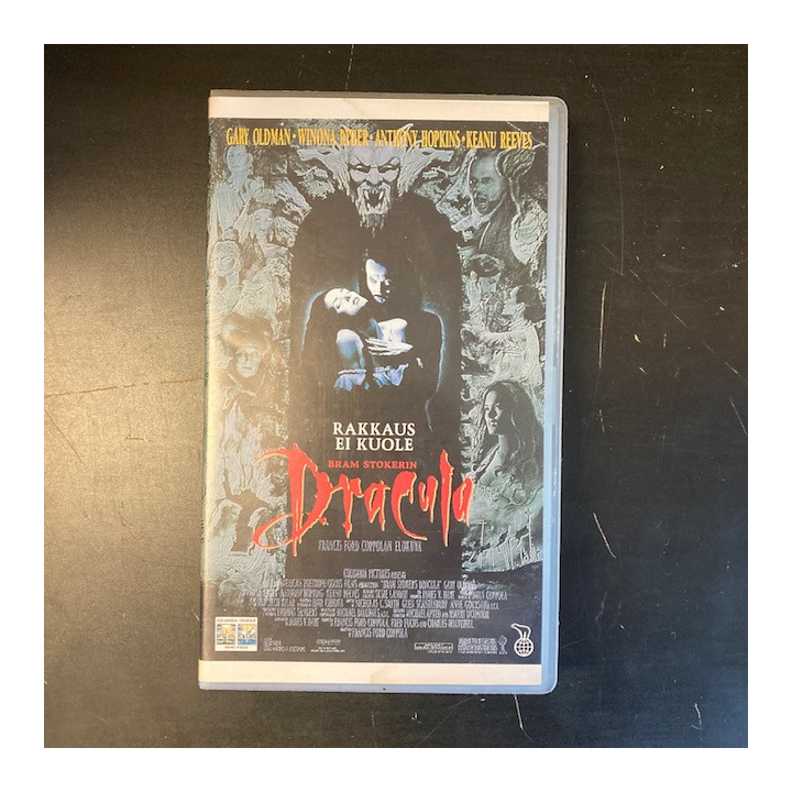 Bram Stokerin Dracula VHS (VG+/M-) -kauhu/draama-
