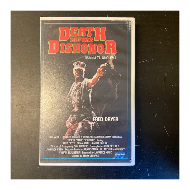 Death Before Dishonor - Kunnia tai kuolema VHS (VG+/VG+) -toiminta-