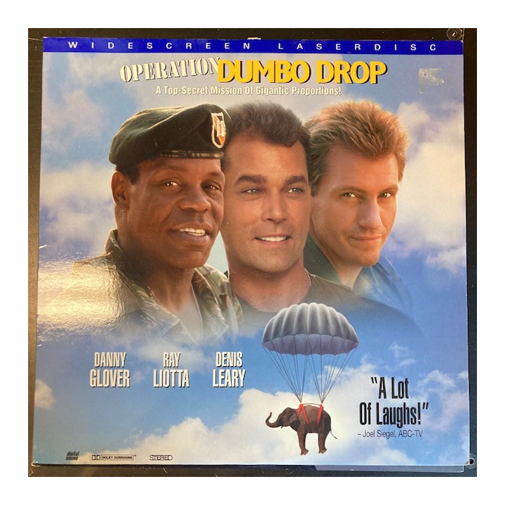 Operation Dumbo Drop LaserDisc (VG+-M-/VG+) -toiminta/komedia-