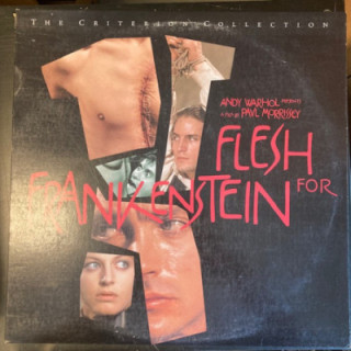 Flesh For Frankenstein (criterion collection) LaserDisc (VG/VG) -kauhu-