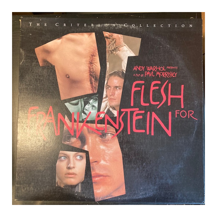 Flesh For Frankenstein (criterion collection) LaserDisc (VG/VG) -kauhu-