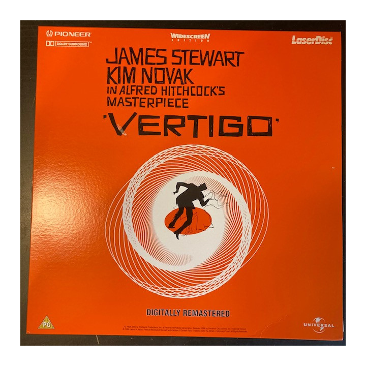 Vertigo LaserDisc (VG+/M-) -jännitys-