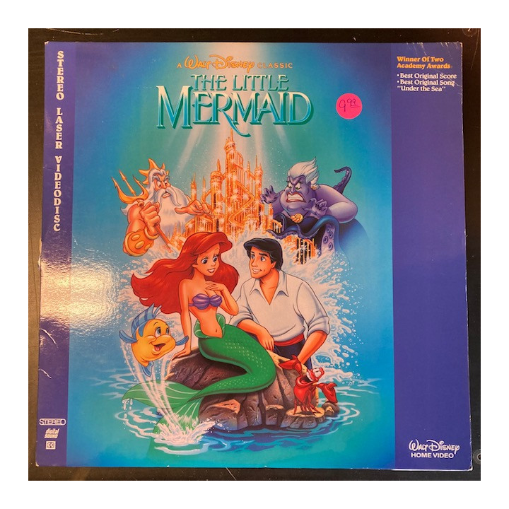 Little Mermaid LaserDisc (VG-VG+/VG+) -animaatio-