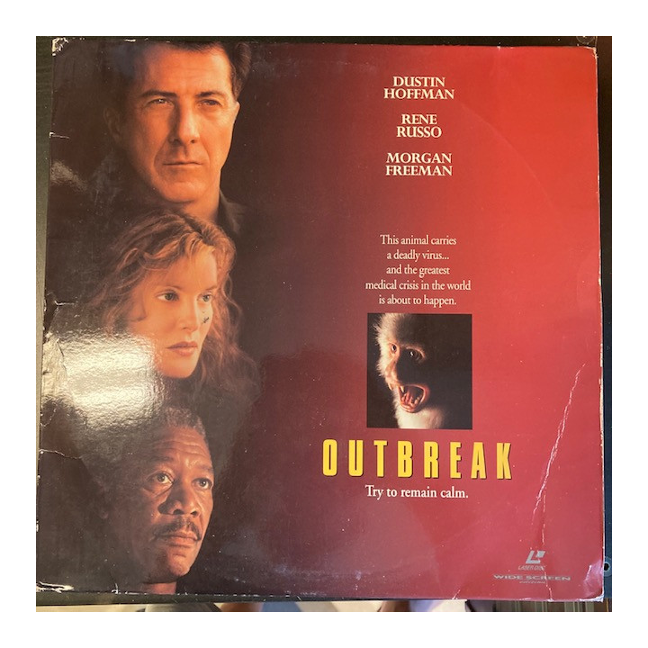 Outbreak LaserDisc (VG/VG) -toiminta/draama-