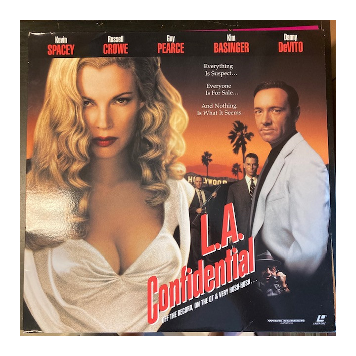 L.A. Confidential LaserDisc (VG+-M-/M-) -jännitys/draama-