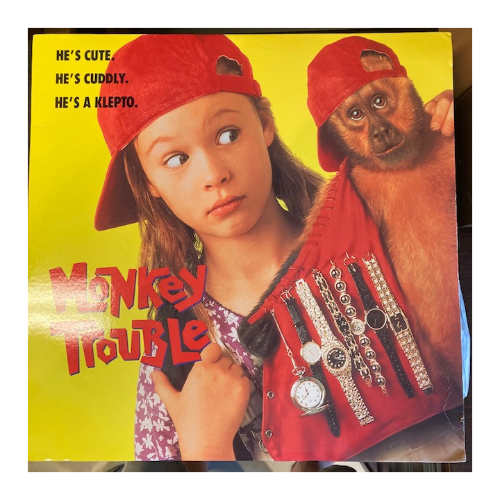 Monkey Trouble LaserDisc (VG+-M-/VG+) -komedia-