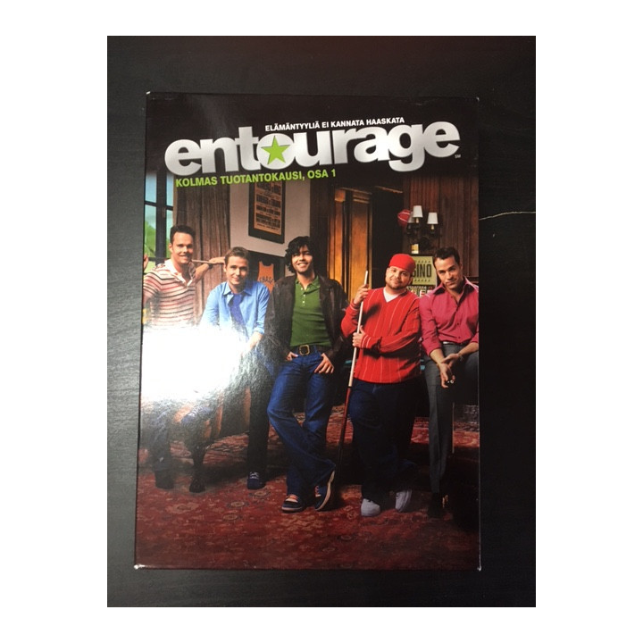 Entourage - Kausi 3 osa 1 3DVD (M-/M-) -tv-sarja-