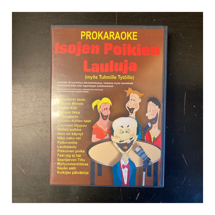 Isojen poikien lauluja (prokaraoke) DVD (M-/M-) -karaoke-