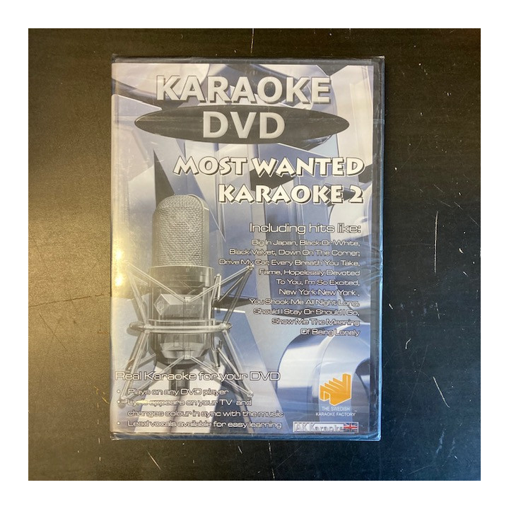 Swedish Karaoke Factory - Most Wanted Karaoke 2 DVD (avaamaton) -karaoke-