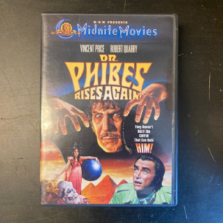 Dr. Phibes Rises Again DVD (VG+/M-) -kauhu/komedia- (R1 NTSC/ei suomenkielistä tekstitystä)