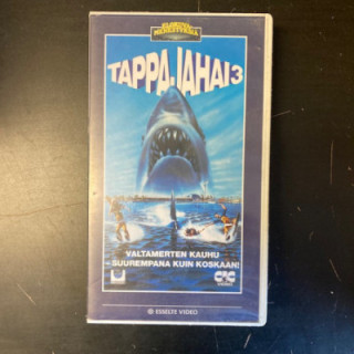 Tappajahai 3 VHS (VG+/M-) -kauhu-