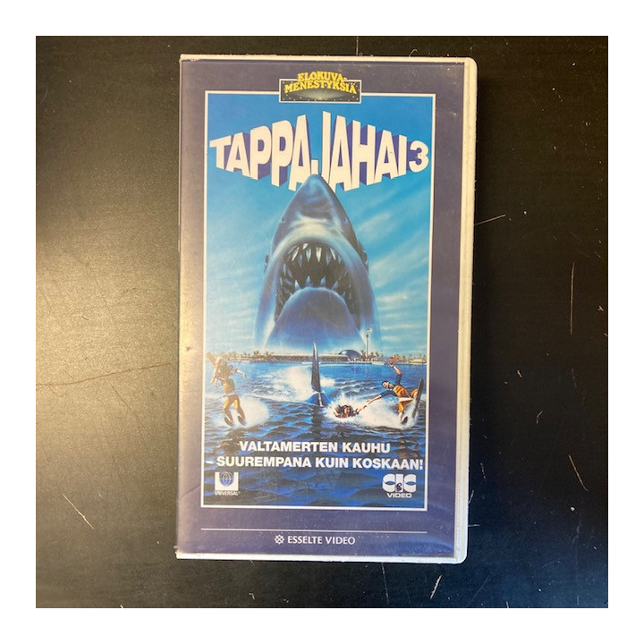 Tappajahai 3 VHS (VG+/M-) -kauhu-