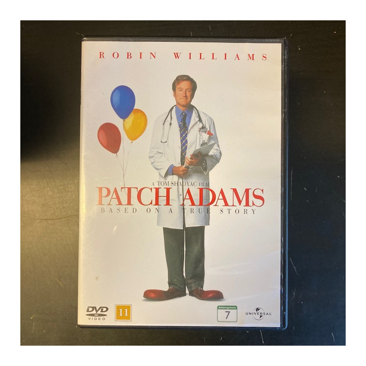 Patch Adams DVD (VG+/M-) -komedia/draama-