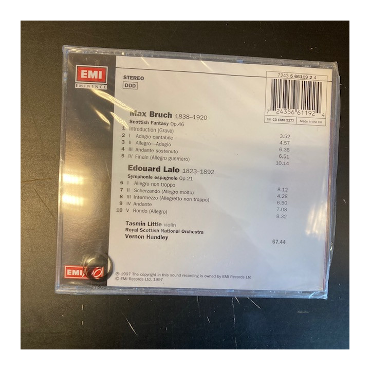 Tasmin Little - Bruch / Lalo CD (avaamaton) -klassinen-