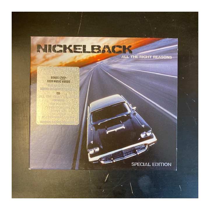 Nickelback - All The Right Reasons (special edition) CD+DVD (M-/M-) -post-grunge-