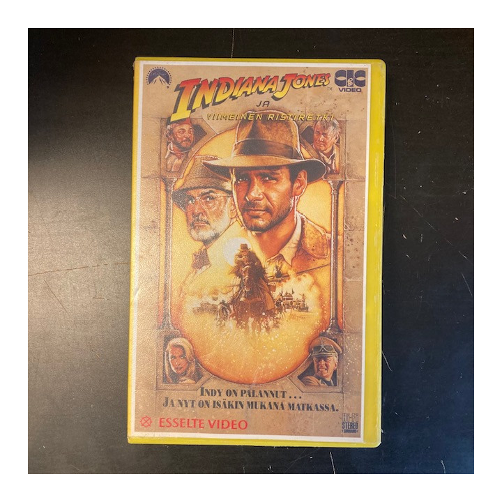Indiana Jones ja viimeinen ristiretki VHS (VG+/VG+) -seikkailu-