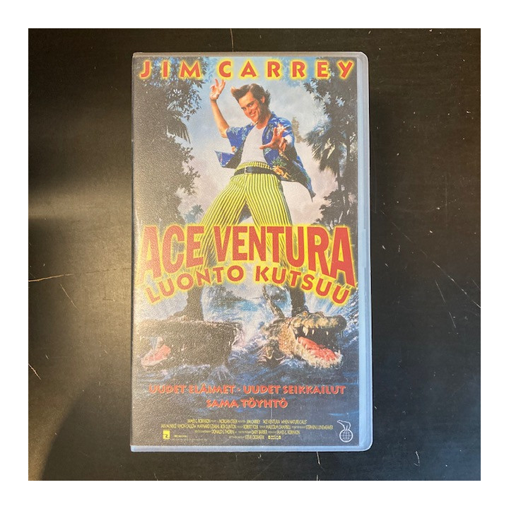 Ace Ventura - luonto kutsuu VHS (VG+/M-) -komedia-