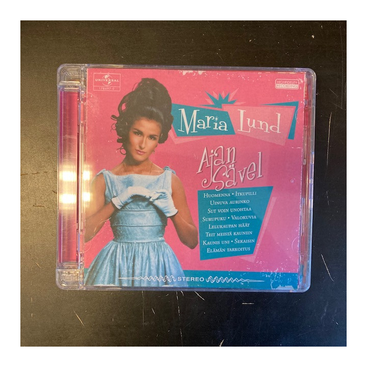 Maria Lund - Ajan sävel CD (VG+/M-) -iskelmä-
