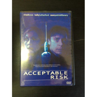 Acceptable Risk DVD (VG+/M-) -jännitys-